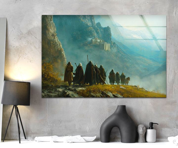 Lord of the Ring Castle Glass Wall Art photo print on glass, prints on glass wall art
