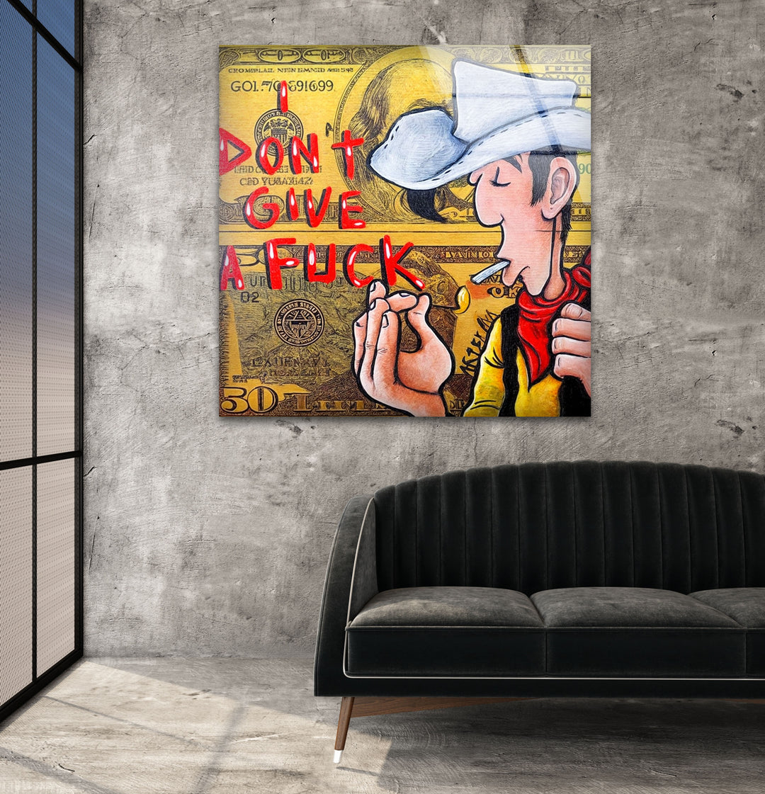 Red Kit & Lucky Dollars Glass Wall Art photo print on glass, prints on glass wall art
