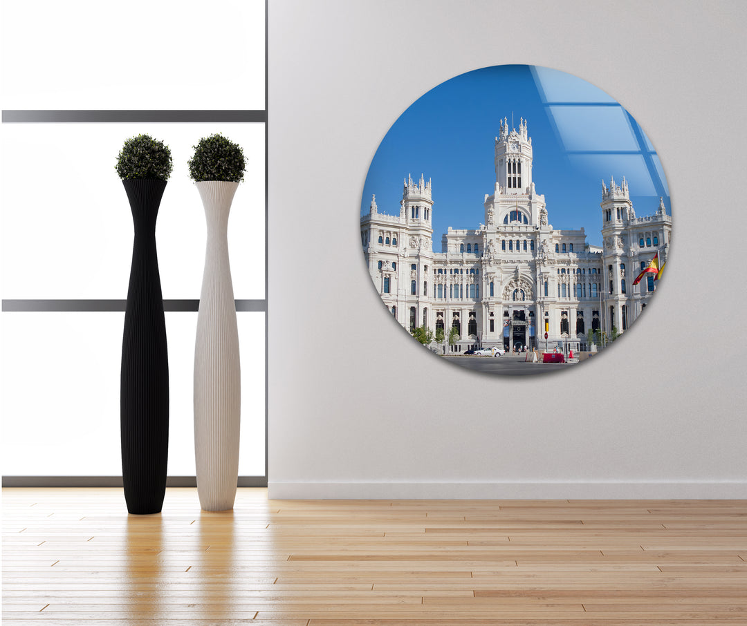 Palacio de Cibeles Glass Wall Art - Madrid’s Architectural Masterpiece