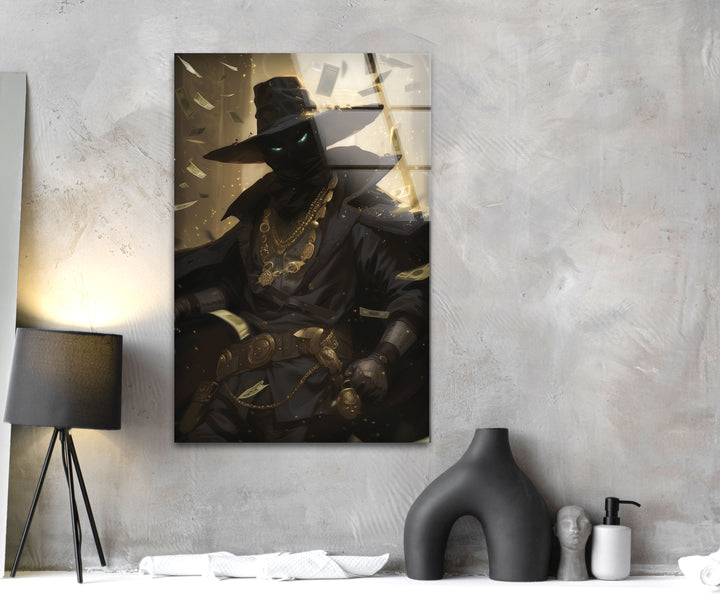 Mafia Cat Tempered Glass Wall Art - MyPhotoStation