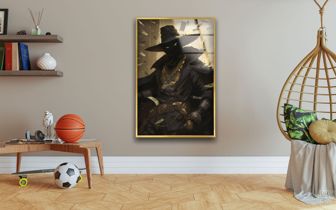 Mafia Cat Tempered Glass Wall Art - MyPhotoStation