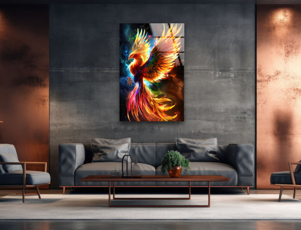 Majestic Phoenix Glass Wall Art art glass wall art, glass wall art pictures