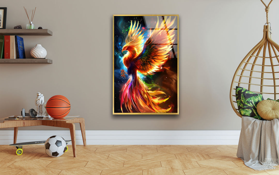 Majestic Phoenix Glass Wall Art glass photo prints, glass picture prints