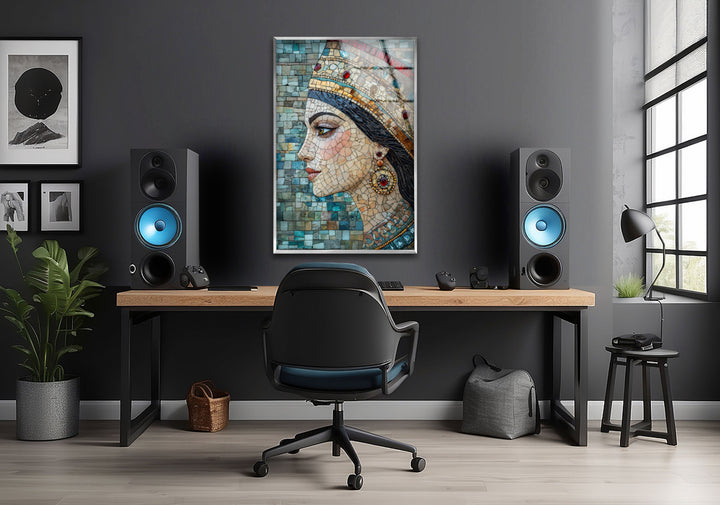 Mandana Mother of King Glass Cyrus Wall Art Glass Printing Wall Art, Print photos on glass
