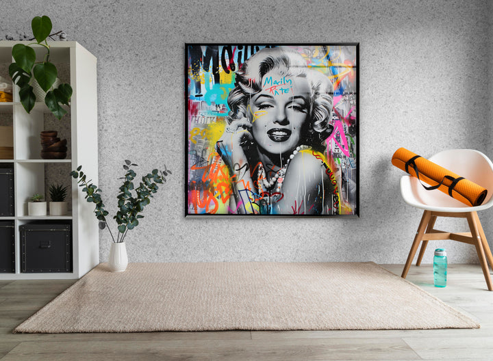 Marilyn Monroe Glass Photo Prints for Walls