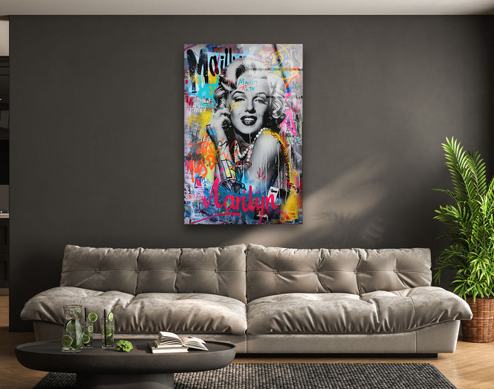 Marilyn Monroe Glass Picture Prints | Modern Wall Art