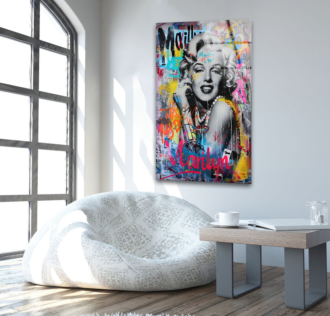 Marilyn Monroe Glass Photos | Glass Wall Art & Decor