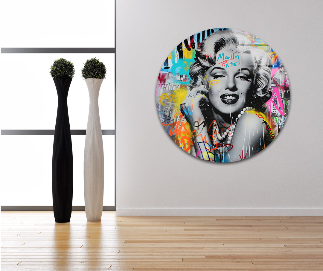 Marilyn Monroe Tempered Glass Wall Art Designs