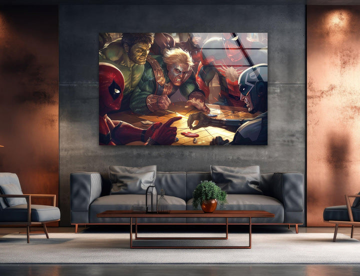 Marvel Avengers Tempered Glass Wall Art - MyPhotoStation