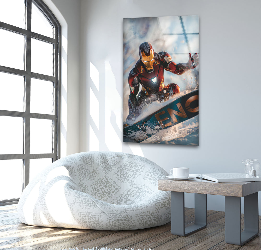 Marvel Iron Man Tempered Glass Wall Art