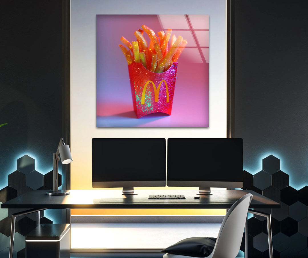 Mcdonalds Cips Tempered Glass Wall Art - MyPhotoStation