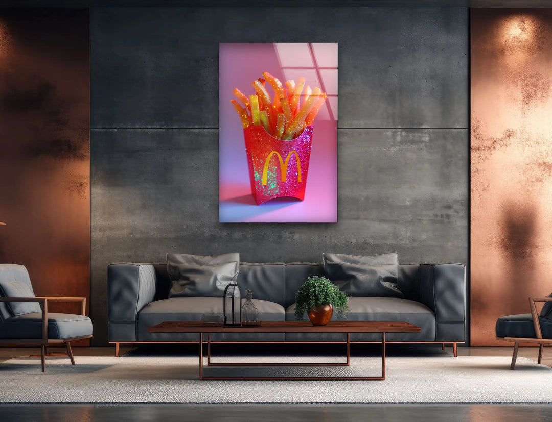 Mcdonalds Cips Tempered Glass Wall Art - MyPhotoStation