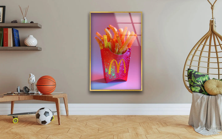 Mcdonalds Cips Tempered Glass Wall Art - MyPhotoStation