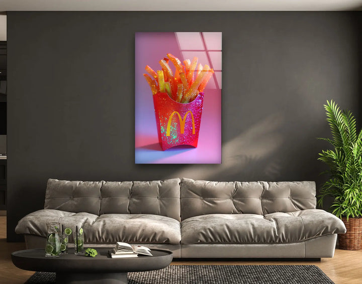 Mcdonalds Cips Tempered Glass Wall Art - MyPhotoStation