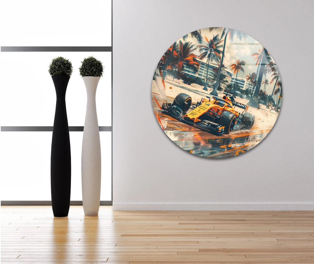 Mclaren Formula 1 Car Tempered Glass Wall Art - MyPhotoStation