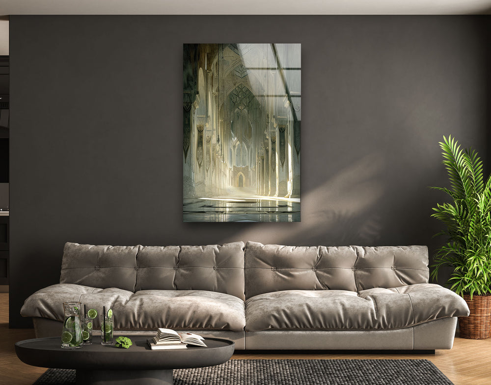 Inside of Minas Tirith Glass Wall Art, art glass wall art, glass wall art pictures