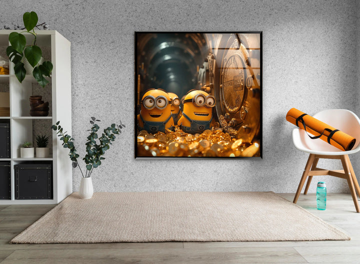 Despicable Me Minions Glass Wall Art large glass photo prints, glass wall photos
