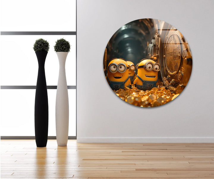 Despicable Me Minions Glass Wall Art glass image printing, glass prints from photos
