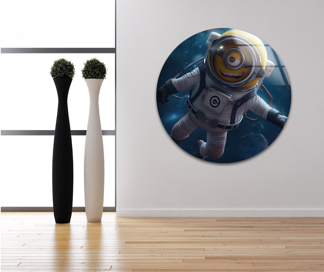 Minion Rush Astronaut Photographs on Glass Prints