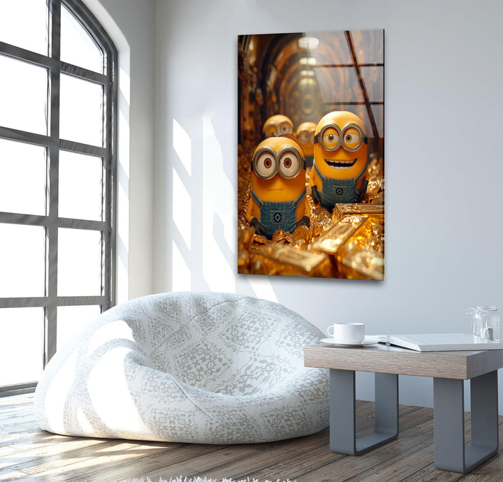 Minions & Golds Glass Wall Art art glass wall art, glass wall art pictures
