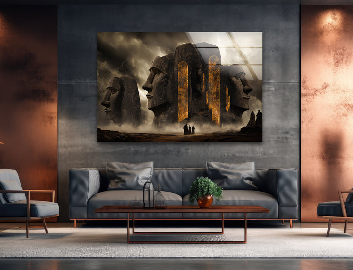 Stonehenge Glass Wall Art - Mystical Monument