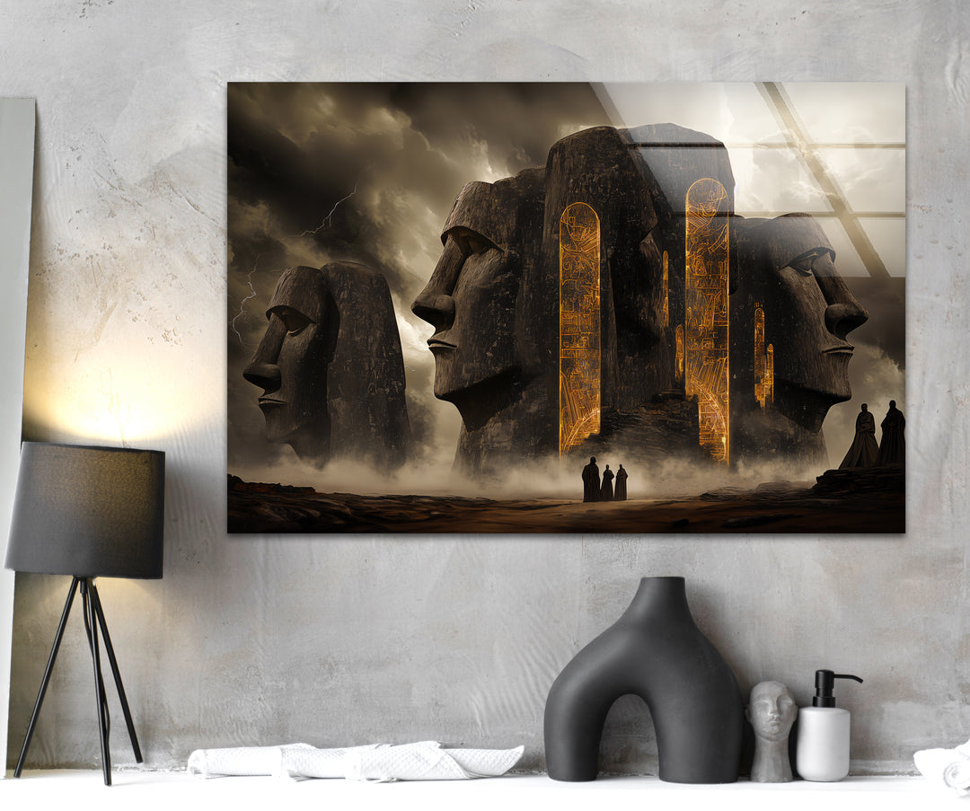 Stonehenge Glass Wall Art - Mystical Monument