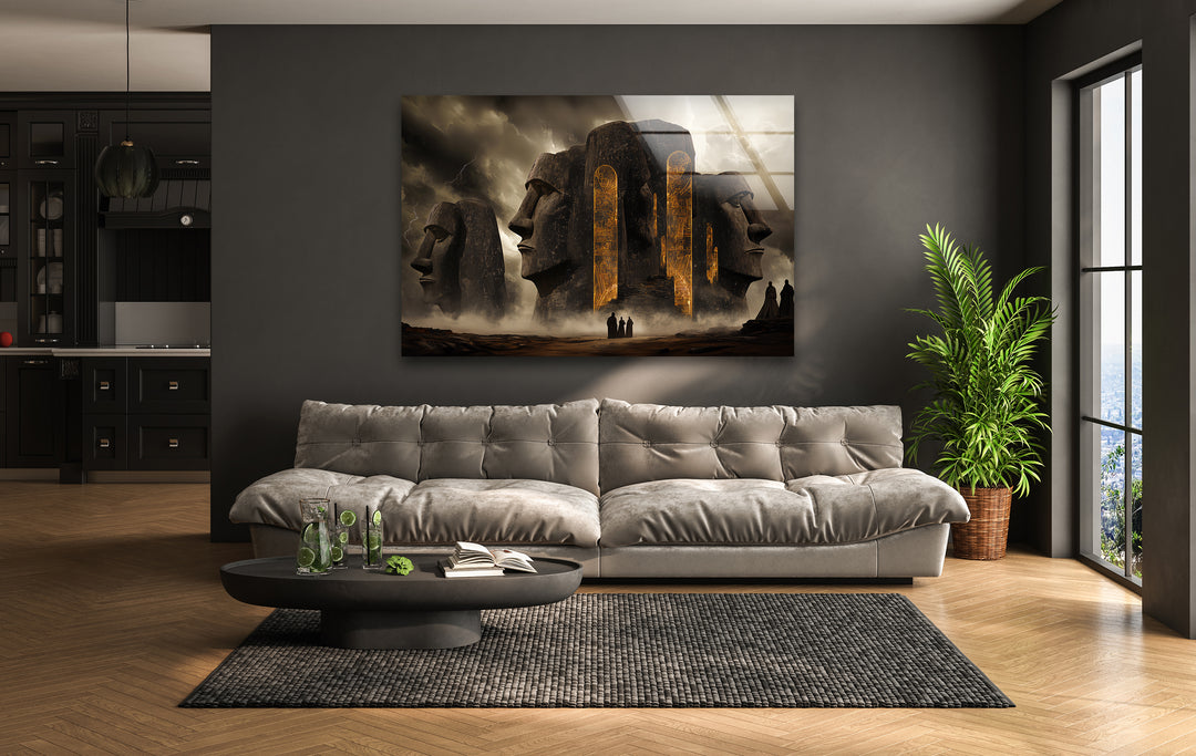 Stonehenge Glass Wall Art - Mystical Monument