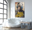 Monkey in Headphones Tempered Glass Wall Art - MyPhotoStation. Artdesigna glass prints