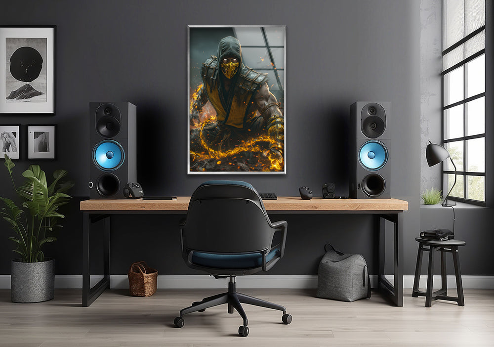 Mortal Kombat Tempered Glass Wall Art