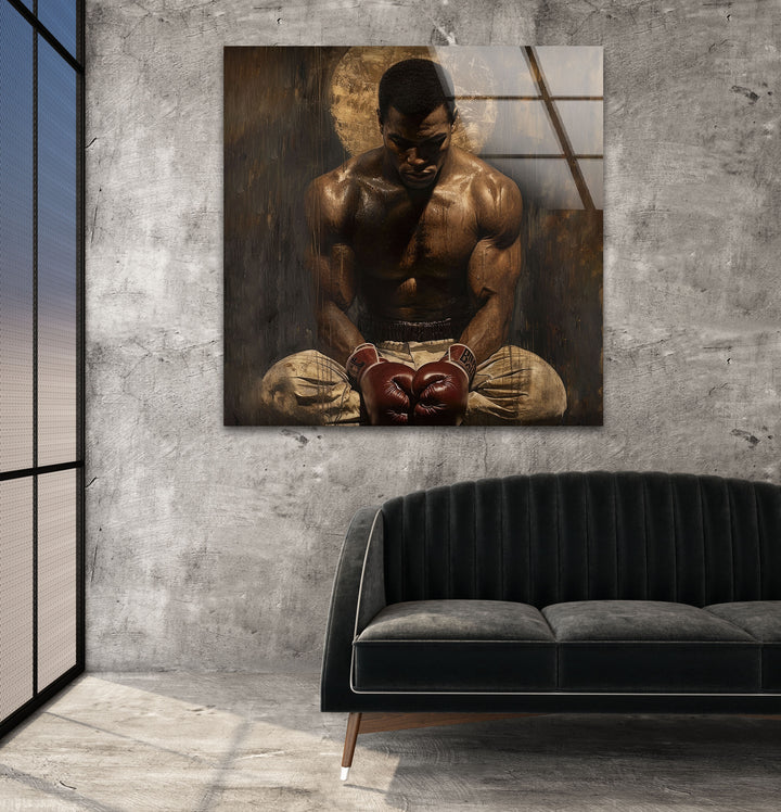 Muhammed Ali Art Glass Wall Pictures | Artistic Wall Decor