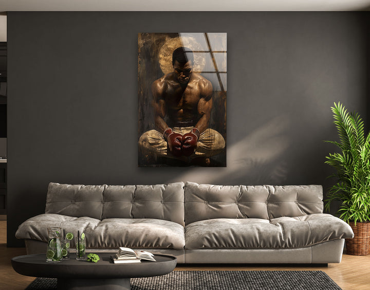 Muhammed Ali Art Glass Wall Artwork | Custom Glass Photos