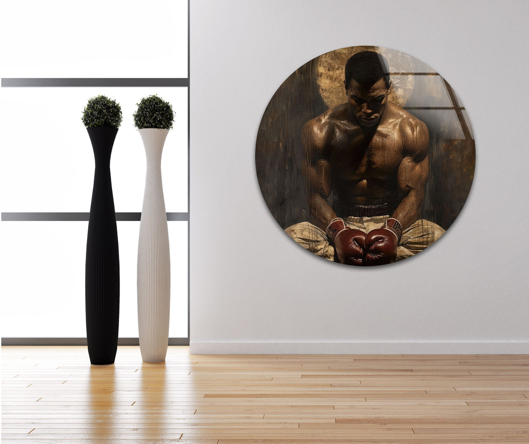 Muhammed Ali Art Glass Print Wall Art Pieces