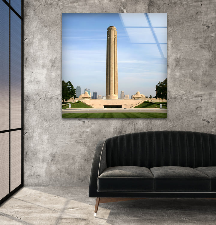 Liberty Memorial Glass Wall Art - Iconic Kansas City Landmark