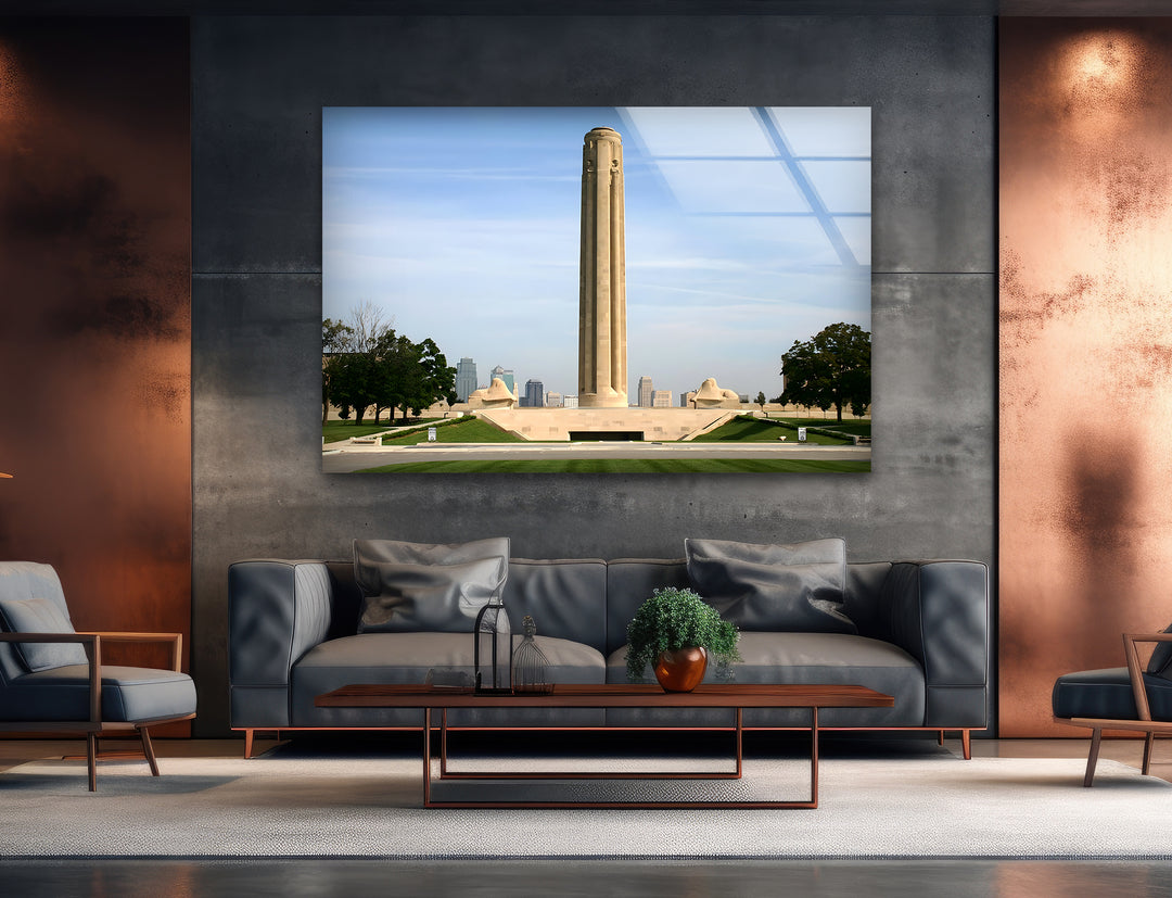 Liberty Memorial Glass Wall Art - Iconic Kansas City Landmark