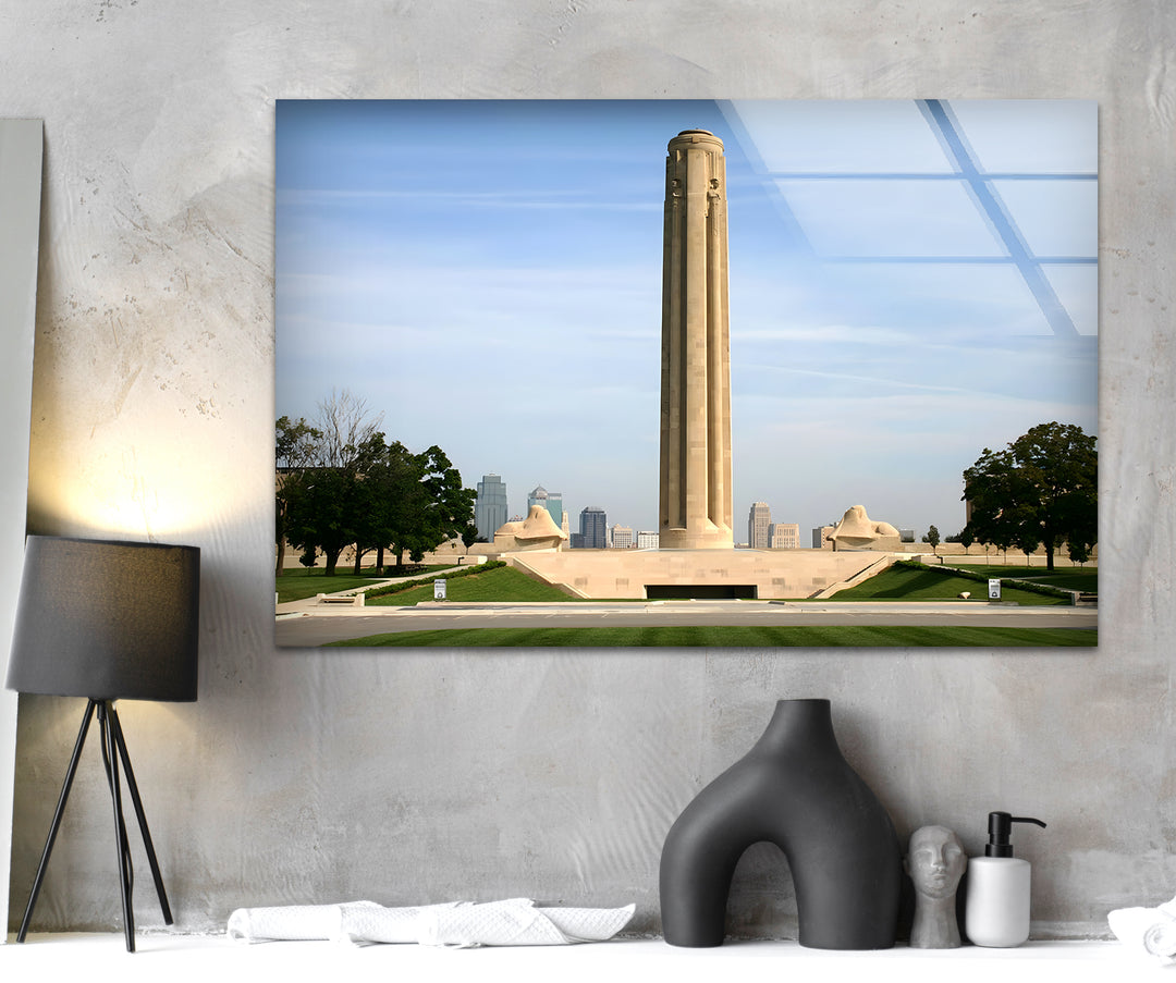 Liberty Memorial Glass Wall Art - Iconic Kansas City Landmark