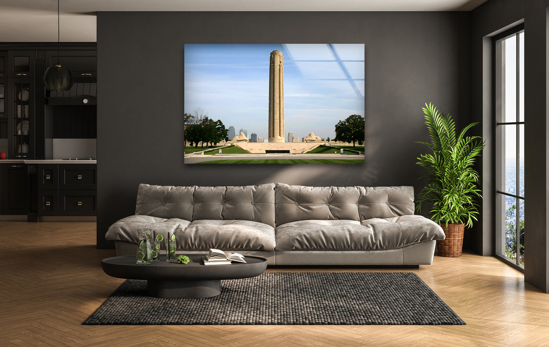 Liberty Memorial Glass Wall Art - Iconic Kansas City Landmark