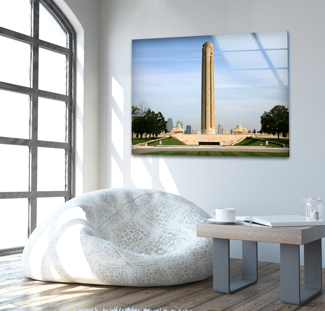 Liberty Memorial Glass Wall Art - Iconic Kansas City Landmark