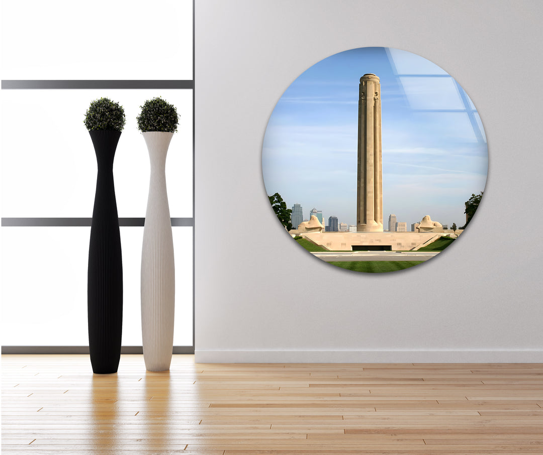 Liberty Memorial Glass Wall Art - Iconic Kansas City Landmark