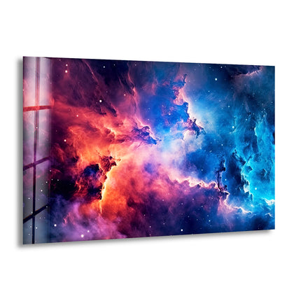 Nebula Universe Glass Wall Art, print picture on glass, Tempered Glass Wall Art