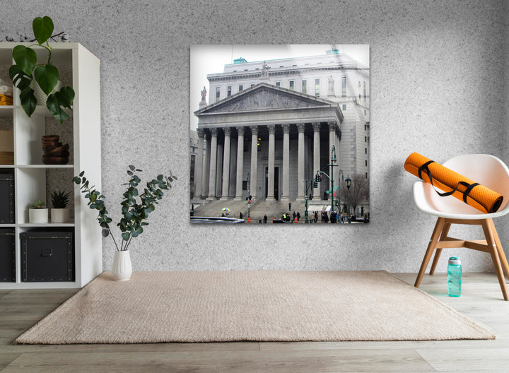 New York Supreme Court Glass Wall Art - Iconic Manhattan Landmark