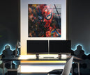 Oil Painting of Spider Man Print Photographs on Glass 