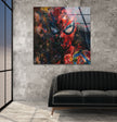 Oil Painting of Spider Man Glass Art