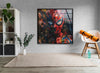 Oil Painting of Spider Man Glass Wall Art & Decor Ideas