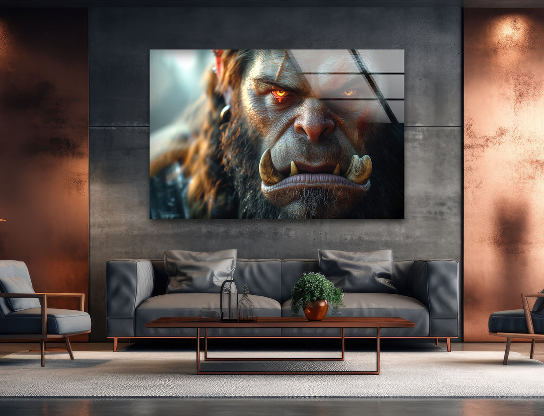 Orc (World of Warcraft) Glass Wall Art large glass photo prints, glass wall photos
