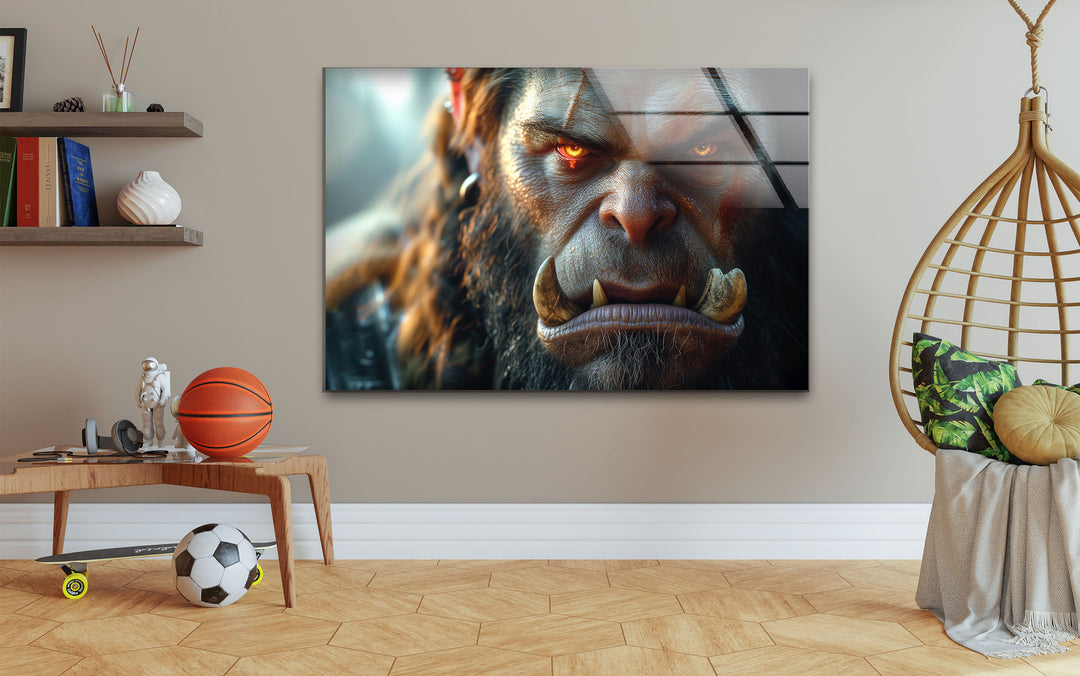 Orc (World of Warcraft) Glass Wall Art glass image printing, glass prints from photos
