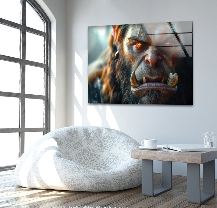 Orc (World of Warcraft) Glass Wall Art Glass Printing Wall Art, Print photos on glass
