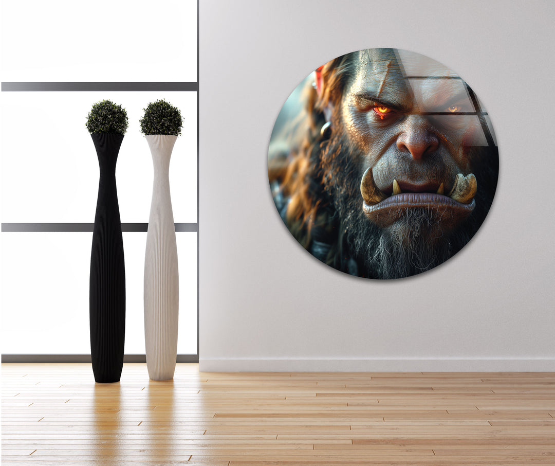 Orc (World of Warcraft) Glass Wall Art photo print on glass, prints on glass wall art
