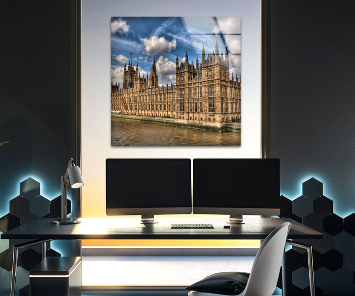 Houses of Parliament Glass Wall Art - Iconic London Landmark