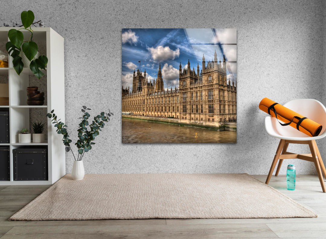 Houses of Parliament Glass Wall Art - Iconic London Landmark