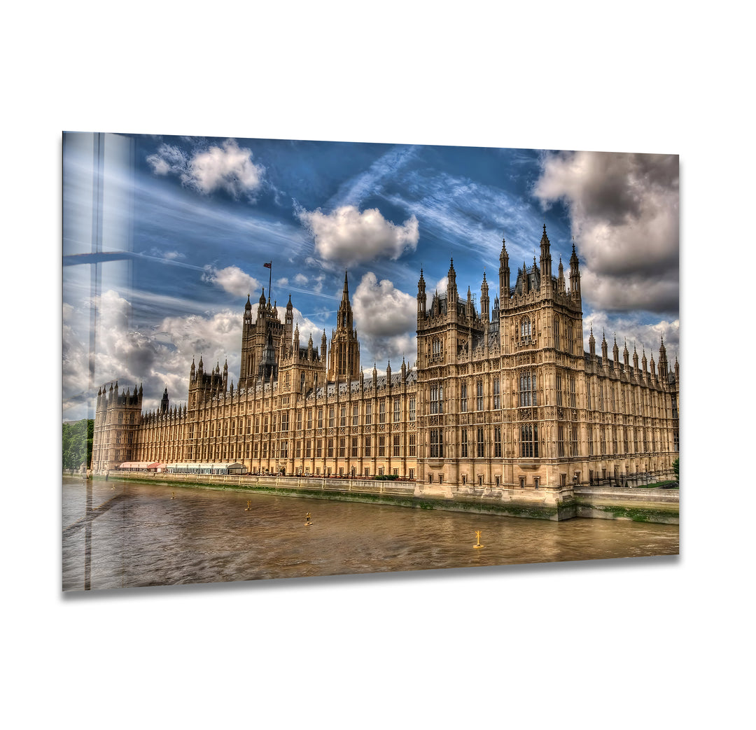 Houses of Parliament Glass Wall Art - Iconic London Landmark